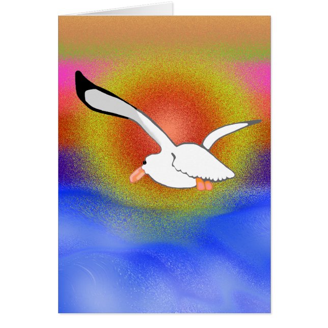 Seemöwe u. Sonnenuntergang (Vorne)