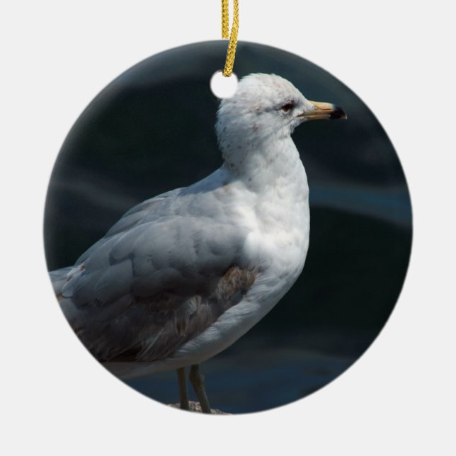 Seemöwe-Verzierung Keramikornament (Vorne)