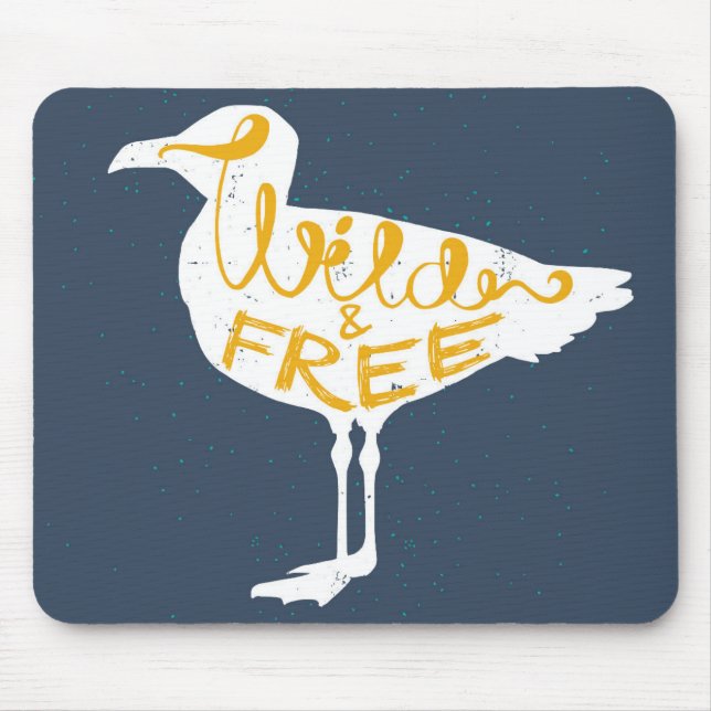 Seemöwe | wild und frei mousepad (Vorne)