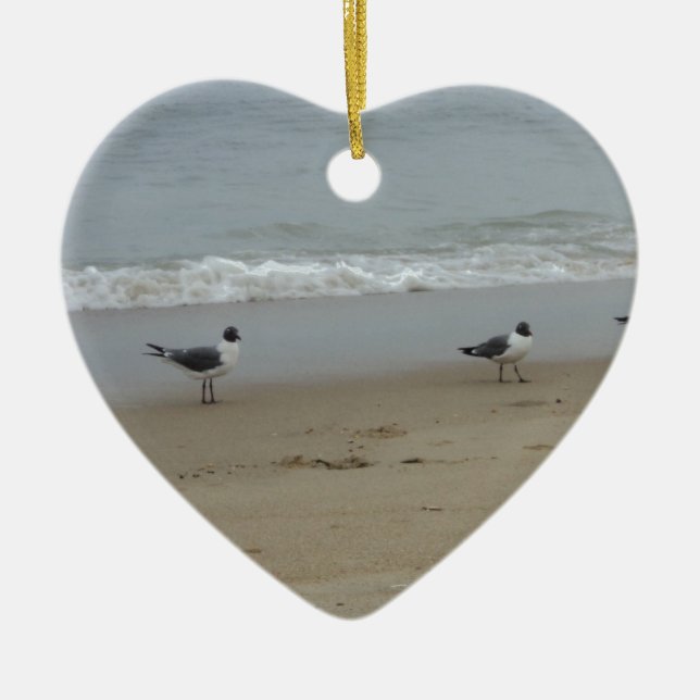 Seemöwen Keramik Ornament (Vorne)