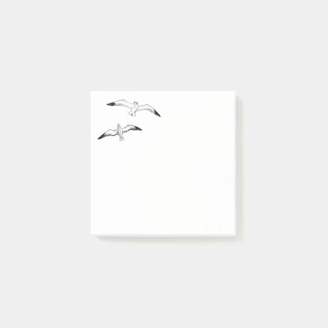 Seemöwen Post-it Klebezettel (Vorderseite)