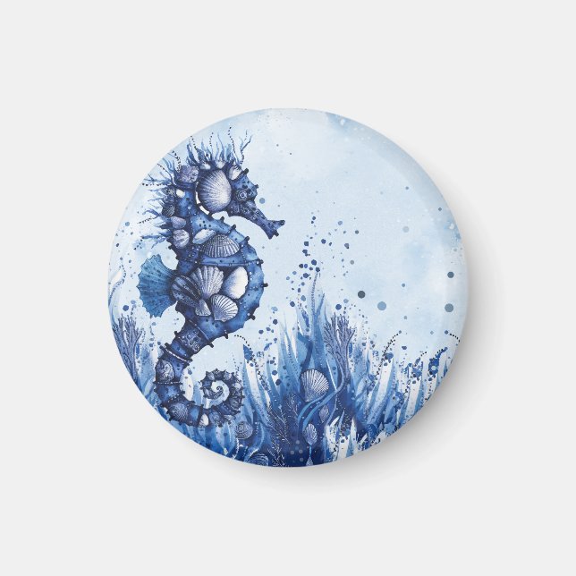 Seemuscheln Seepferdchen Magnet (Vorne)