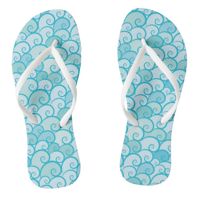 Seemuster Flip Flops (Fußbett)