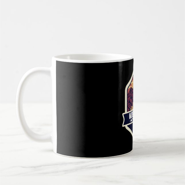 Seen , Alberta � Geist der Berge Kaffeetasse (Links)