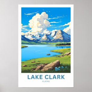 Seen Clark Alaska Reisen Print Poster