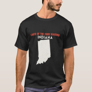 Seen des Four Seasons Indiana USA Staat Amerika T-Shirt