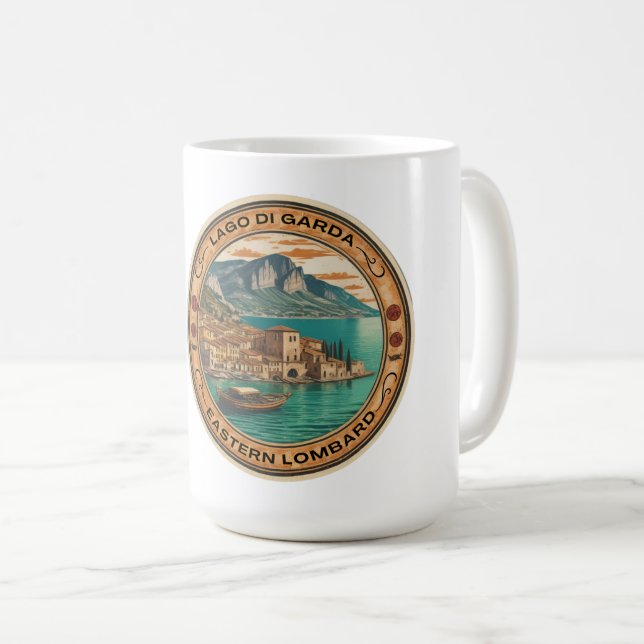 Seen - Lago di garda Italia Kaffeetasse (VorderseiteRechts)