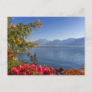 Seen Montreux, Schweiz Postkarte