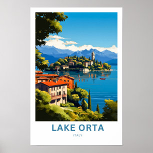Seen Orta Italien Reisen Print Poster
