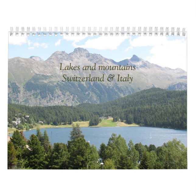 Seen und Berge Schweiz & Italien Kalender (Titelbild)