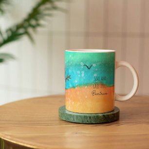 Seen und Grüße Personalisiert Weihnachten Kaffeetasse