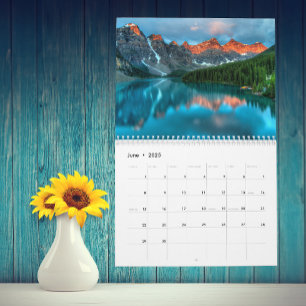 Seen Waldlandschaft jedes Jahr Kalender