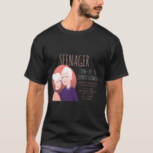 Seenager Citizen Funny Meme Senior Citizen Remüde T-Shirt