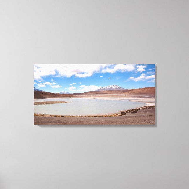 Seenlandschaft auf der Leinwand Altiplano (Vorderseite)