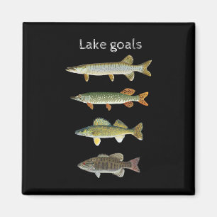Seenziele Angeln Musky Pike Walleye Small Mouth  Magnet