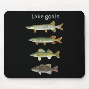 Seenziele Angeln Musky Pike Walleye Small Mouth Mousepad