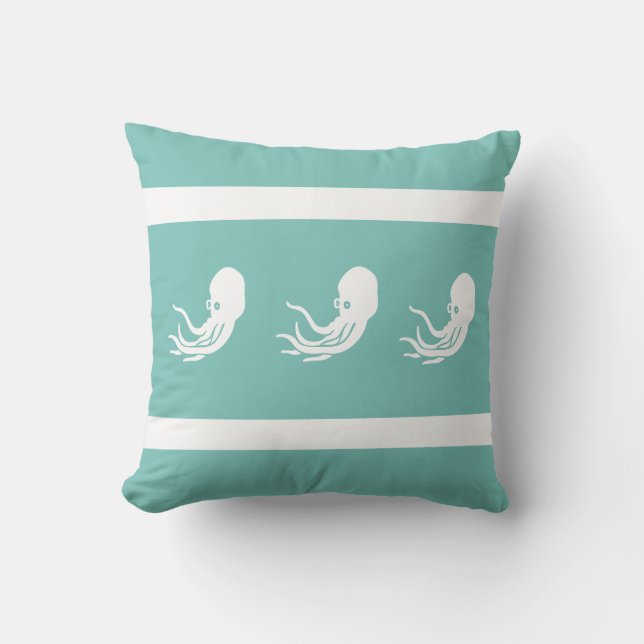 Seeoktopus / Tintenfisch an der weißen Küste von P Kissen (Vorderseite)