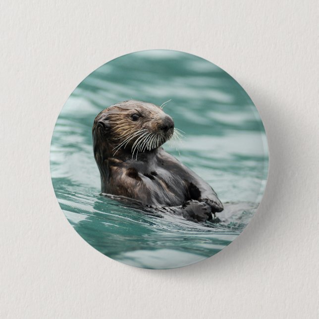 Seeotter Button (Vorderseite)
