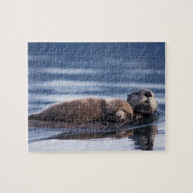 Seeotter, Enhydra lutris lutris Puzzle (Horizontal)
