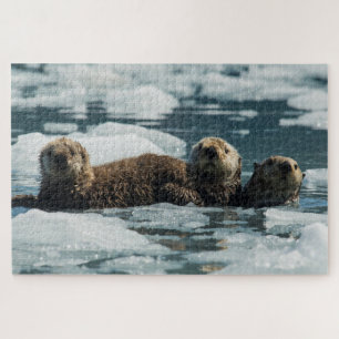 Seeotter-Familie Puzzle