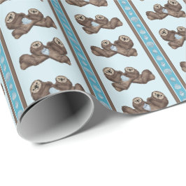 Seeotter Geschenkpapier