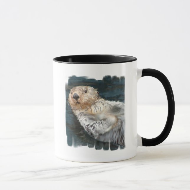 Seeotter-Kaffee-Tasse Tasse (Rechts)