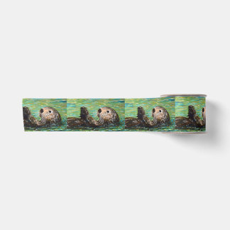 Seeotter-Malerei Satinband