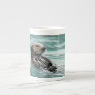 Seeotter Prozellantasse