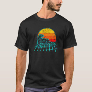 Seeotter Retrowave Vaporwave Otter Meeresbiologie T-Shirt