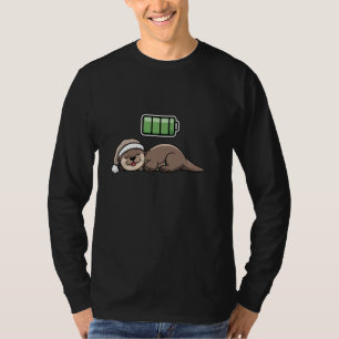 Seeotter schläft, regenerierend, Nacht, Bettzeit T-Shirt