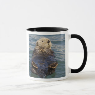Seeotter spielen auf Eisbergen am Surprise Inlet Tasse