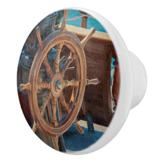 Seeozean-Marine-Schiff Keramikknauf