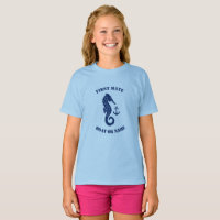 Seepferd Anker First Mate Boat oder Name Navy Blue