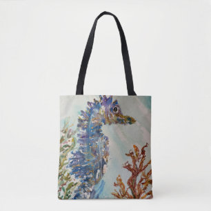 Seepferd Aquarell Doppelseitige Tasche