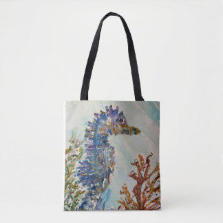 Seepferd Aquarell Doppelseitige Tasche