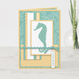 Seepferd Baby Card Feiertagskarte