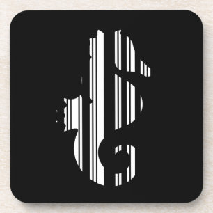 SEEPFERD-BARCODE Fisch Barcode Musterdesign Getränkeuntersetzer