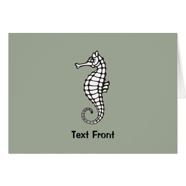 Seepferd Black (Vorderseite (Horizontal))