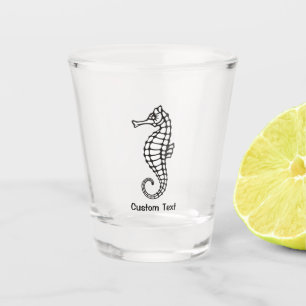 Seepferd Black Schnapsglas