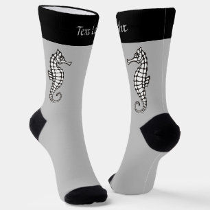 Seepferd Black Socks Socken