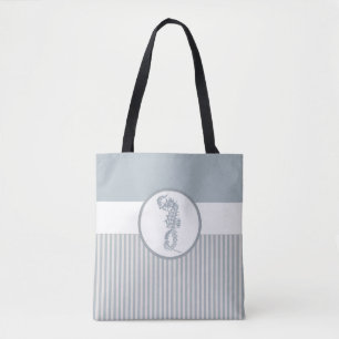 Seepferd Blue Classic Nautical Elegante