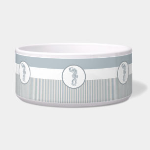 Seepferd Blue Classic Nautical Elegante Napf