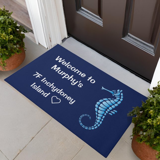 Seepferd Blue Doormat Fußmatte (Von Creator hochgeladen)