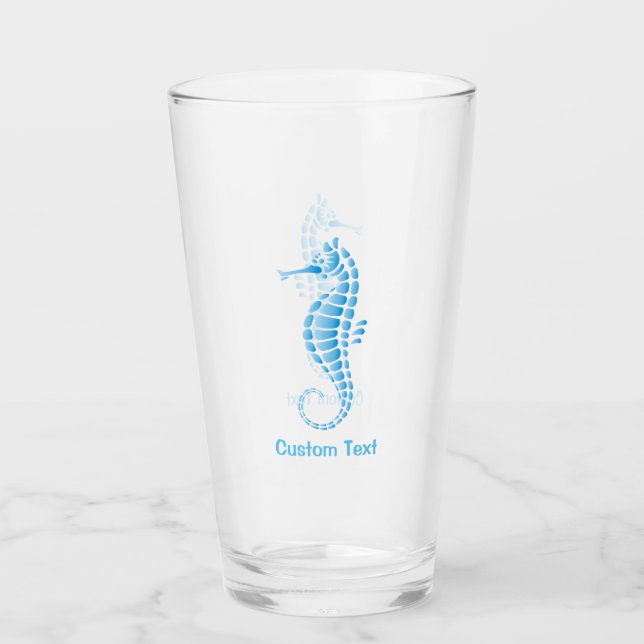 Seepferd Blue Glas (Vorderseite)