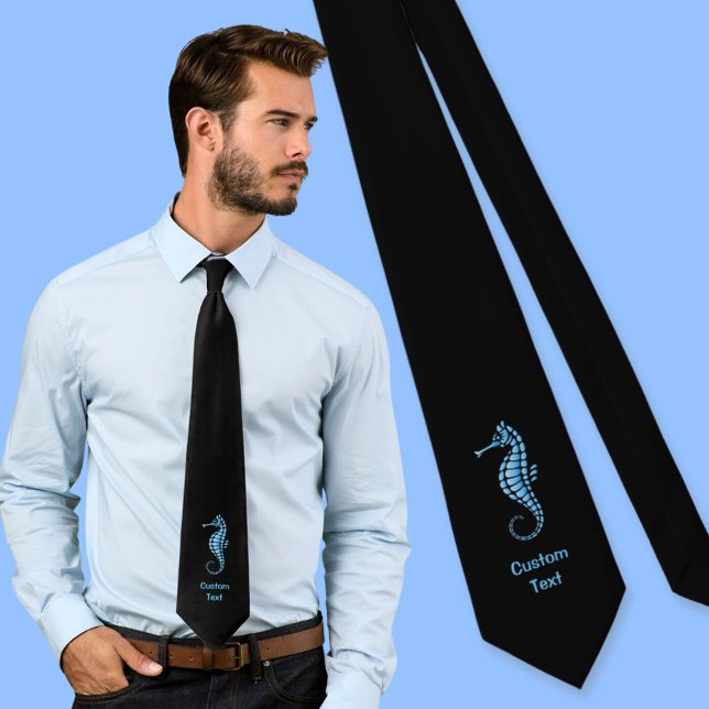 Seepferd Blue Krawatte (Von Creator hochgeladen)