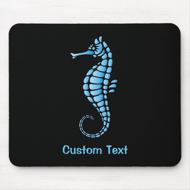 Seepferd Blue Mousepad (Vorne)