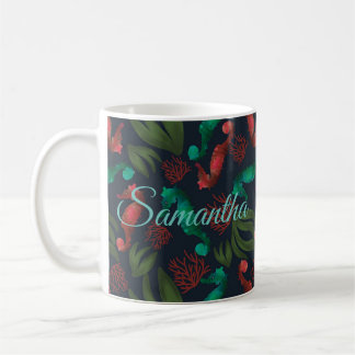 Seepferd Blue Nautic Personalisiert Kaffeetasse