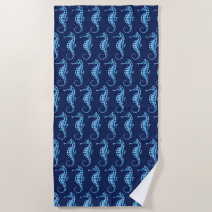 Seepferd Blue Strandtuch