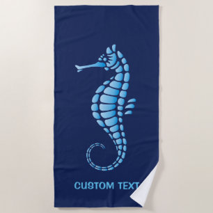 Seepferd Blue Strandtuch