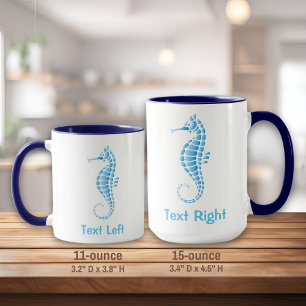 Seepferd Blue Tasse